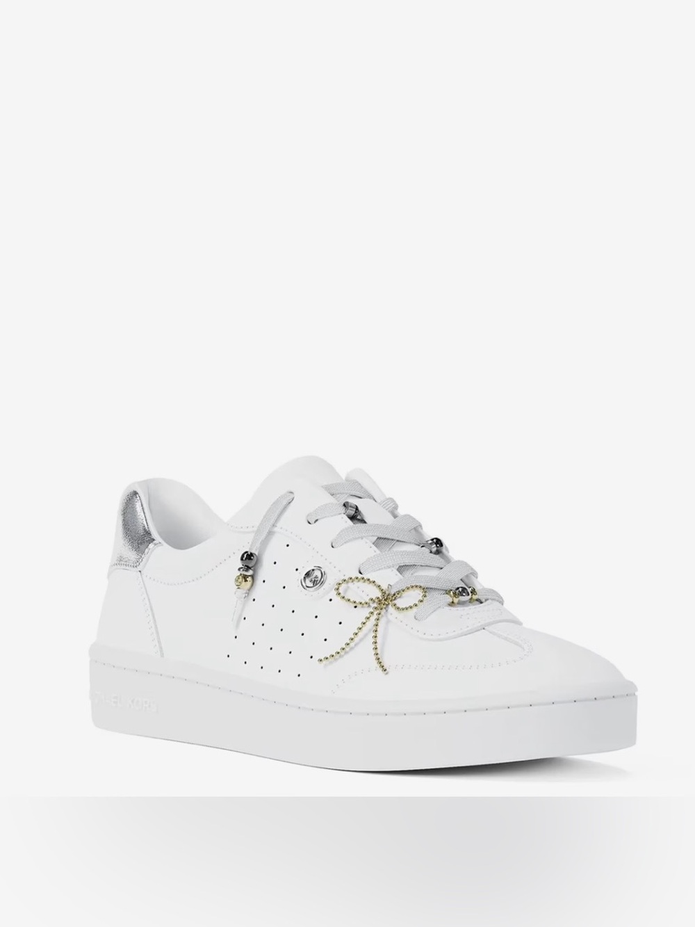 Michael Kors Optic White Shoe Box with Gold-Tone Lid